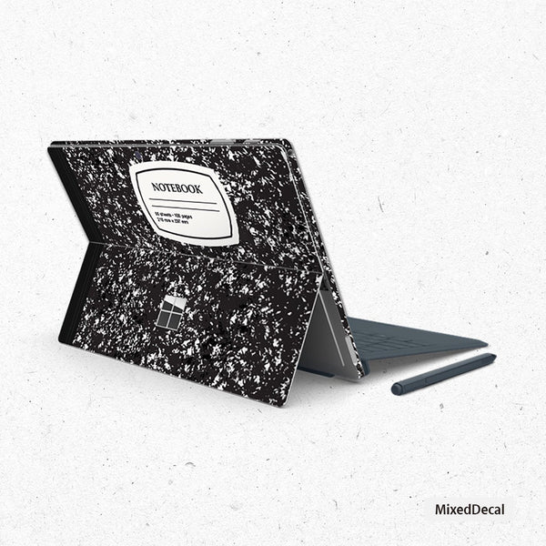 Surface Pro Skin-Surface Pro 7 Skin- Microsoft Surface Pro 7 sticker -Note Book- New Surface Pro back cover- Tablet decal-Composition Book