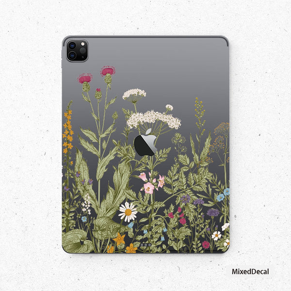 iPad Skin iPad Clear Garden Sticker iPad 10 Skin iPad mini Vinyl Cover iPad Pro Full Transparent Sticker Apple iPad Air Sticker