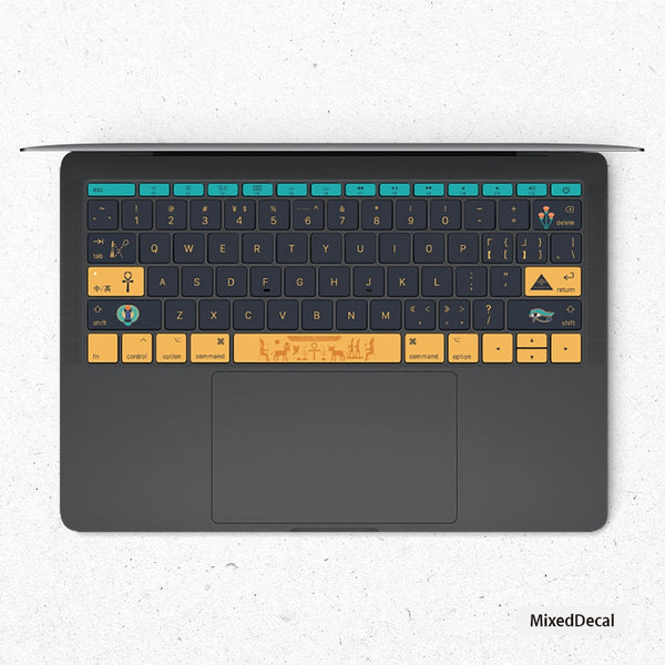 Egypt Elements MacBook keyboard Stickers| Keyboard key's individual Stickers| MacBook Air Vinyl Key’s Skin| MacBook M1 Chip Accessories