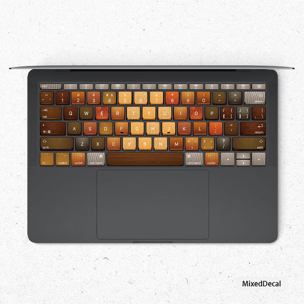 MacBook Decal - MacBook Air keyboard Sticker Vinyl Color Wood Decal Laptop Sticker -MacBook Skin( Please choose different Countries Version)