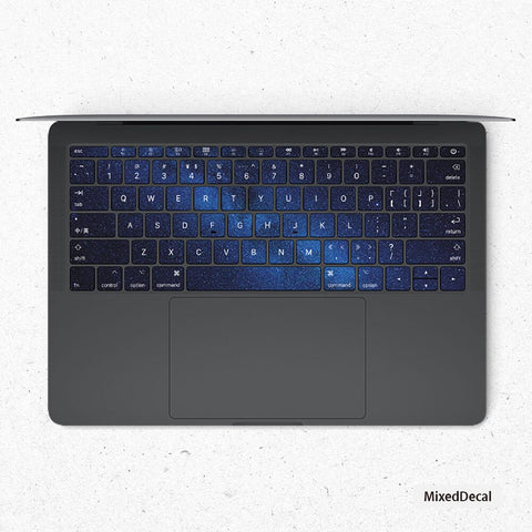 Blue Sky keyboard Stickers Laptop keyboard Cover Vinyl MacBook keyboard Decal Air Skin kits MacBook Pro 15 Skin Decal MacBook touch bar 2017