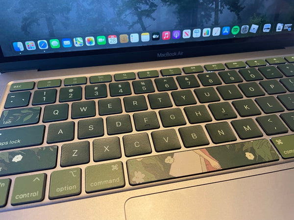 Dark Green MacBook keyboard Stickers| Keyboard key's individual Stickers| MacBook Air Vinyl Key’s Skin| MacBook M1 Chip Accessories