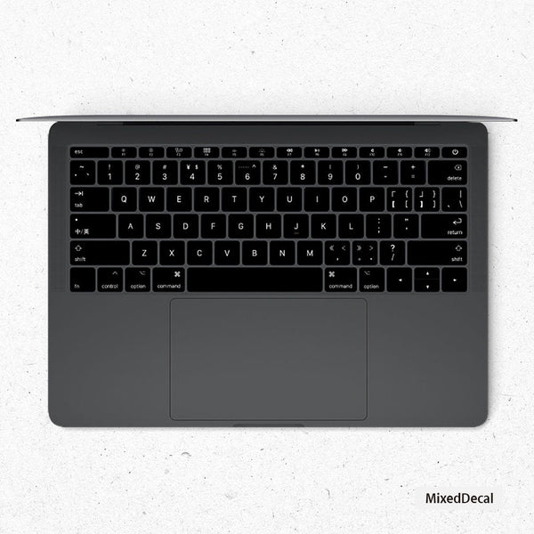 Black MacBook keyboard Stickers | Keyboard key's individual Stickers| MacBook Air Vinyl Key’s Skin| MacBook M1 Chip Accessories