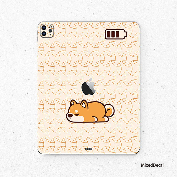 Shiba Inu iPad Skin iPad Pro 12.9 Decal iPad Air 4 Back Skin iPad Back Decal iPad 9 Skin