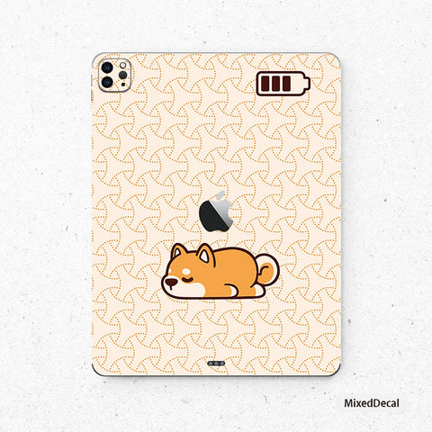 Shiba Inu iPad Skin iPad Pro 12.9 Decal iPad Air 4 Back Skin iPad Back Decal iPad 9 Skin