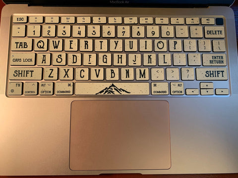 Hills Stickers Laptop keyboard Cover Vinyl MacBook keyboard Decal Air Skin kits MacBook Pro 15 Skin Decals Mac Air 13 2018