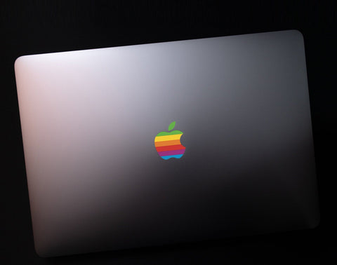 Retro Apple logo Sticker MacBook Pro Logo MacBook Air Sticker MacBook Vinyl Apple logo Sticker Apple  Accessories