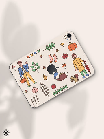 Autum icons iPad 9 Skin iPad Pro 10.5 Decal Sticker New iPad Pro decal iPad 12.9 sticker Apple iPad Mini 5 cover sticker