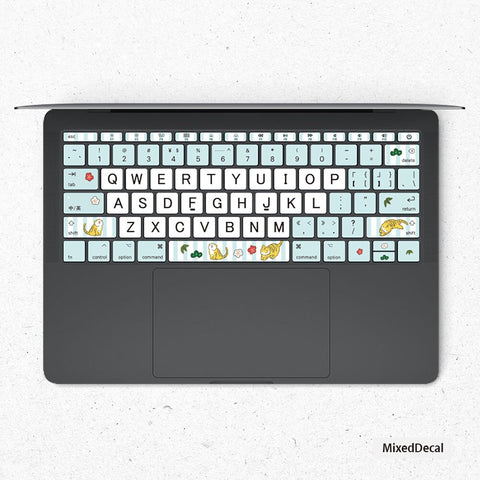 Small Tiger MacBook keyboard Stickers Keyboard Decal MacBook Air 13 Vinyl Skin Kits MacBook Pro 14 keyboard individual stickers
