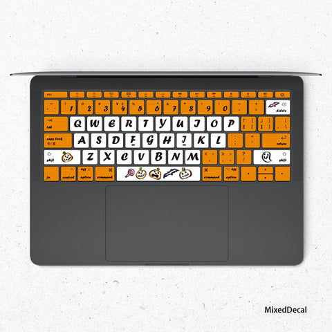 Pumpkin Pie MacBook keyboard Stickers Keyboard Decal MacBook Air 13 Vinyl Skin Kits MacBook Pro 14 keyboard individual stickers