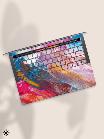 Brushstrokes Keyboard MacBook Pro Touch 16 Skin MacBook Air Cover MacBook Retina 12 Protective Vinyl skin Anti Scratch Laptop Cover