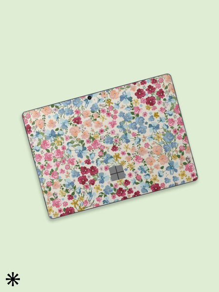 New Microsoft Surface Go Vintage Flower Cover Surface Decal Protection Skin Surface Go Skin Surface Go 2 Cover Surface Go 3 Vinyl Sticker