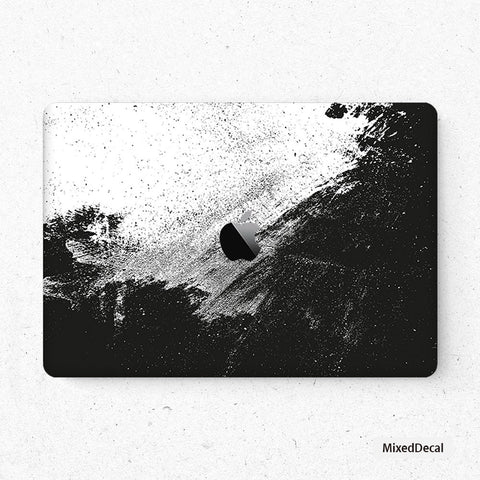 Black and White MacBook Pro Touch 16 Skin MacBook Air Cover MacBook Retina 12 Protective skin Anti Scratch Laptop Top and Bottom Cover
