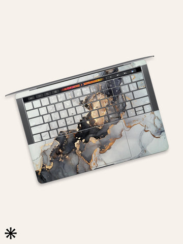 Gold Marble Keyboard MacBook Pro Touch 16 Skin MacBook Air Cover MacBook Retina 12 Protective Vinyl skin Anti Scratch Laptop Cover
