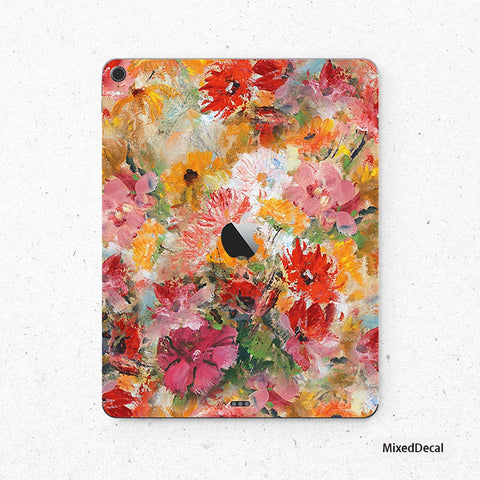 Spring Flowers iPad 8 New iPad Pro 12.9 sticker iPad Pro 10.5 Cover Skin iPad Air 4 Skin iPad Back Cover iPad Vinyl Stickers