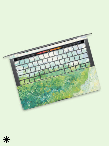 Green Wheat Keyboard MacBook Pro Touch 16 Skin MacBook Air Cover MacBook Retina 12 Protective Vinyl skin Anti Scratch Laptop Cover