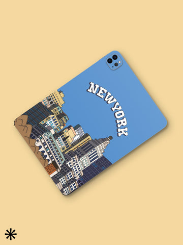 New York iPad Skin iPad Pro 12.9 Decal iPad Air 4 Back Skin iPad Back Decal iPad 9 Skin iPad mini 6 Back Skin