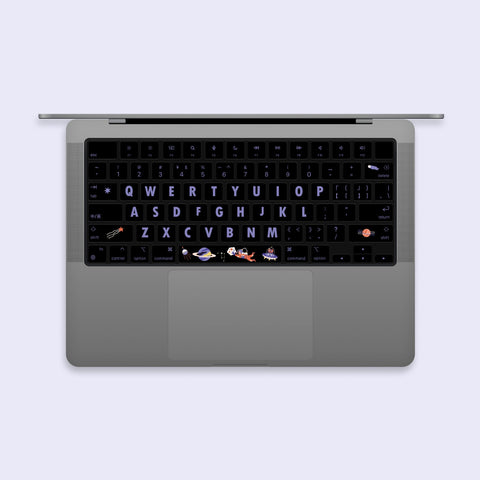 Happy Space Keyboard Stickers MacBook Air 13 2020 Skin Keyboard Decal MacBook Pro 16 kits Skin Touch Bar 2019 Laptop Keyboard Stickers