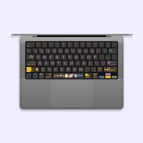 Galaxy keyboard Stickers Laptop keyboard Cover Vinyl MacBook keyboard Decal Air Skin kits MacBook Pro 15 Skin Decal MacBook touch bar 2020