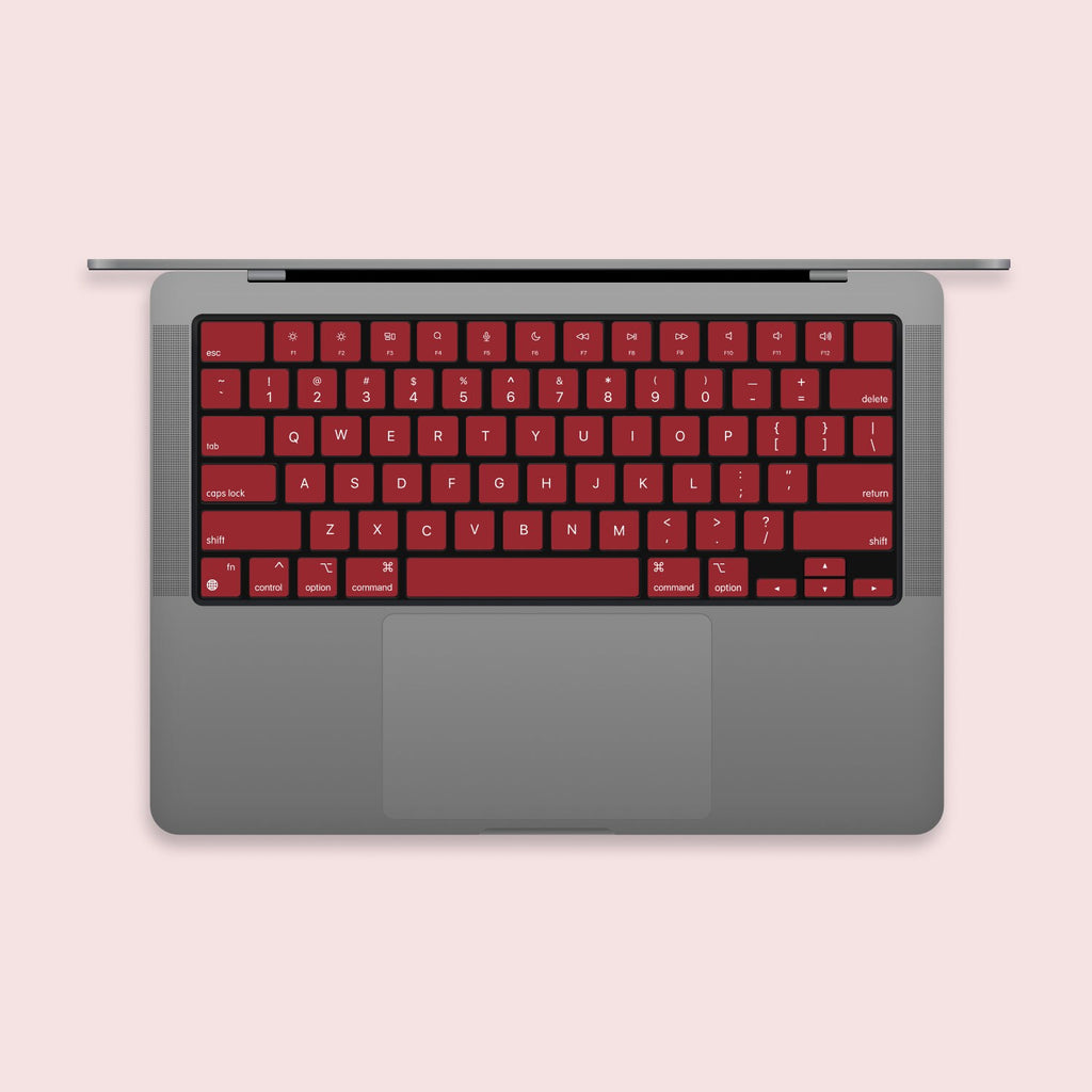 Bengala Red MacBook keyboard Stickers| Keyboard key's individual Stickers| MacBook Air Vinyl Key’s Skin| MacBook M1 Chip Accessories