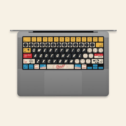 Old Poster keyboard Stickers Laptop keyboard Cover Vinyl MacBook keyboard Decal MacBook Skin kits MacBook Pro 16 Decals MacBook Pro 13