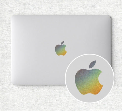 Solid Color MacBook logo sticker Apple logo sticker macbook Retro  logo decal /macbook pro decal sticker/ MacBook Air Stickers