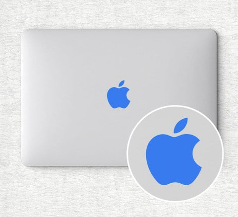 Solid Color MacBook logo sticker Apple logo sticker macbook Retro  logo decal /macbook pro decal sticker/ MacBook Air Stickers