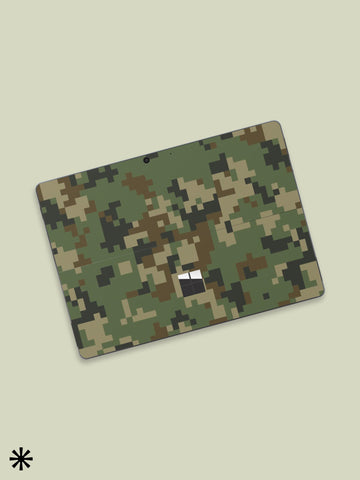 Camouflage Surface Pro 9 Skin Surface Pro X Skin Microsoft Surface Pro 7 Digital Camo sticker New Surface Pro back cover skin Tablet decal