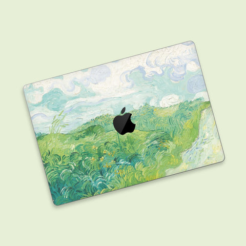 Green wheat MacBook Pro Touch 16 Skin MacBook Air Cover MacBook Retina 12 Vinyl skin Anti Scratch Laptop Top and Bottom Cover