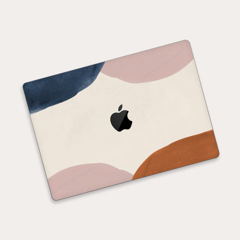 Vanilla yellow abstract art, Skin Decal Wrap Kit Compatible with the Apple MacBook Air M1 M2 or Pro 14 16, MacBook Skin