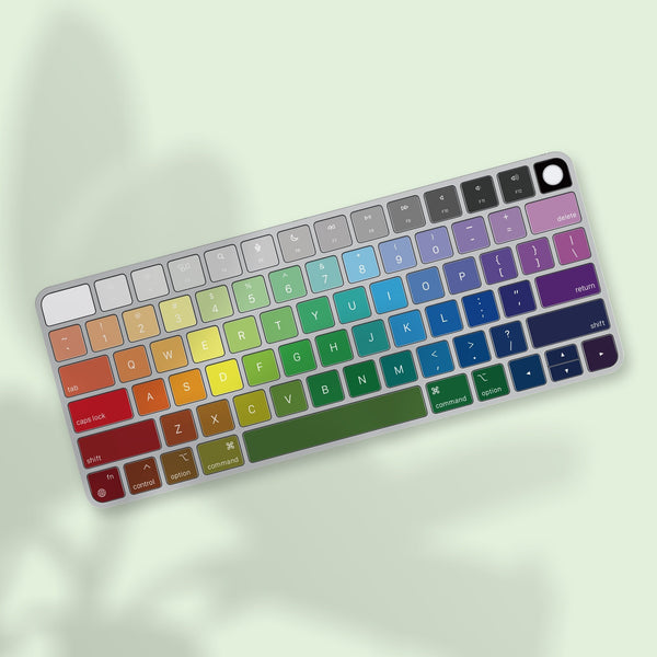 Rainbow MacBook keyboard Laptop Stickers Keyboard Decal MacBook Air 13 Vinyl Skin Kits MacBook Touch Bar MacBook Pro 16 Skin