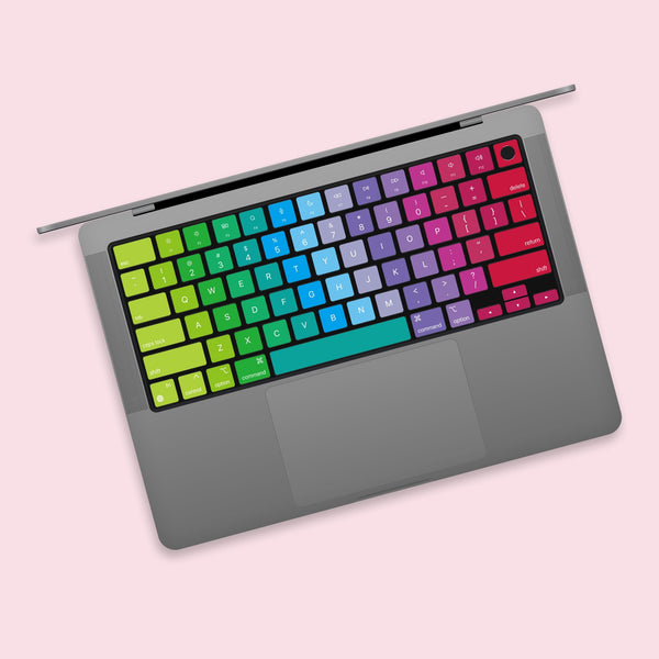 MacBook Keyboard Skin MacBook Air Keyboard Keys Skin MacBook Pro 16 Stickers MacBook individual keyboard key Rainbow Skin