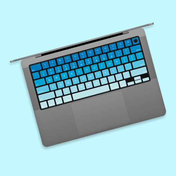 Blue MacBook keyboard keys Skin MacBook keys stickers MacBook Air 13 kits MacBook Pro 16 decal MacBook Pro 15 Keyboard Cover