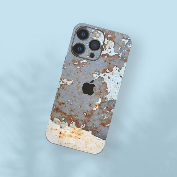 Blue Rustic Metal-Themed Protective Skin for Apple iPhone - Unique, Stylish, Durable Design, Decal for iPhone