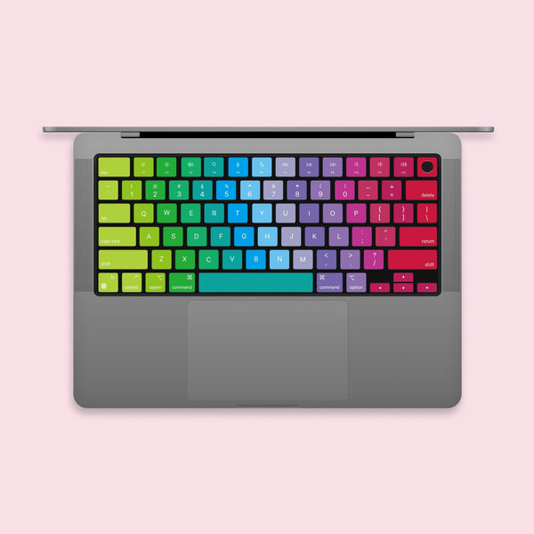 MacBook Keyboard Skin MacBook Air Keyboard Keys Skin MacBook Pro 16 Stickers MacBook individual keyboard key Rainbow Skin