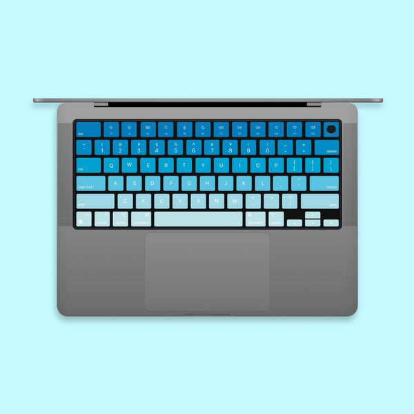 Blue MacBook keyboard keys Skin MacBook keys stickers MacBook Air 13 kits MacBook Pro 16 decal MacBook Pro 15 Keyboard Cover