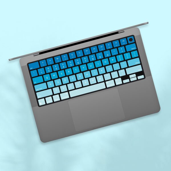 Blue MacBook keyboard keys Skin MacBook keys stickers MacBook Air 13 kits MacBook Pro 16 decal MacBook Pro 15 Keyboard Cover