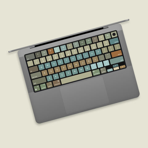 Green blocks MacBook keyboard Stickers| Keyboard key's individual Stickers| MacBook Air Vinyl Key’s Skin| MacBook M1 Chip Accessories