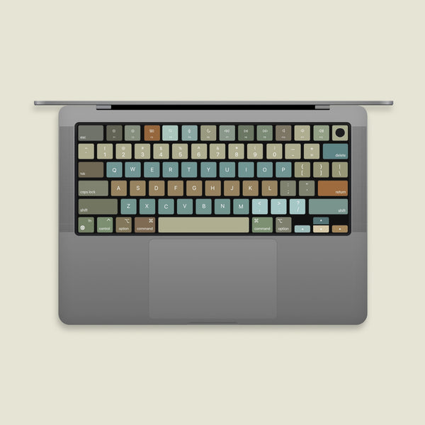 Green blocks MacBook keyboard Stickers| Keyboard key's individual Stickers| MacBook Air Vinyl Key’s Skin| MacBook M1 Chip Accessories