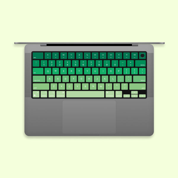 Green keyboard Stickers Laptop keyboard Cover MacBook keyboard Decal Vinyl MacBook kits MacBook Pro 16 Skin MacBook touch bar cover