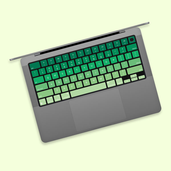 Green keyboard Stickers Laptop keyboard Cover MacBook keyboard Decal Vinyl MacBook kits MacBook Pro 16 Skin MacBook touch bar cover