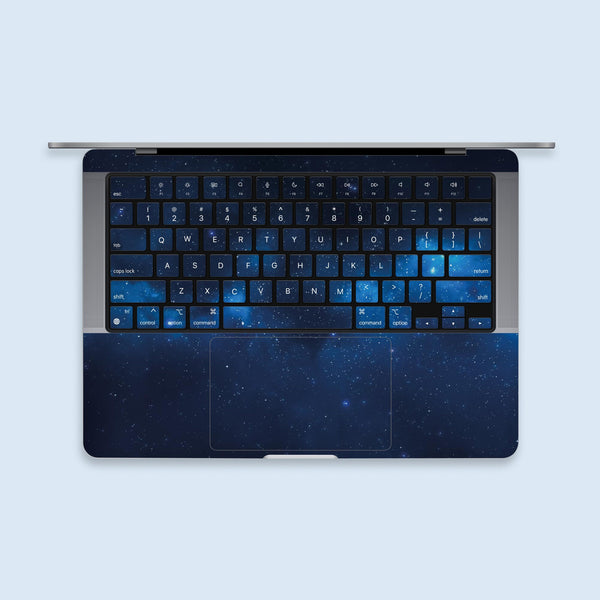 Blue Galaxy MacBook Pro Touch 16 Skin MacBook Air Cover MacBook Retina 12 Vinyl skin Anti Scratch Laptop Top and Bottom Cover