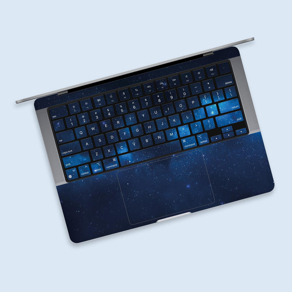 Blue Galaxy MacBook Pro Touch 16 Skin MacBook Air Cover MacBook Retina 12 Vinyl skin Anti Scratch Laptop Top and Bottom Cover