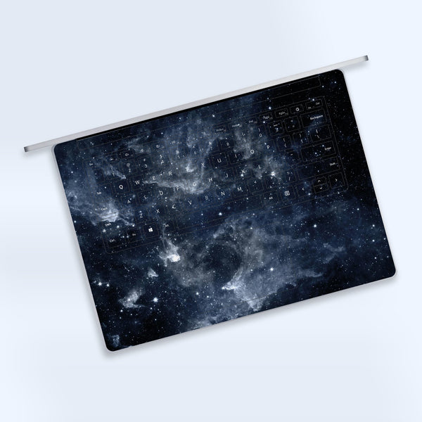 Surface Laptop Go 12.4" Skin Microsoft Laptop Stickers Black Universe Stickers US Keyboard Skin