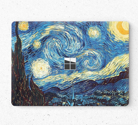Laptop Stickers Microsoft Surface Laptop Skin Starry Night Stickers Bottom Decal Protector Cover Surface Laptop 3 Skin