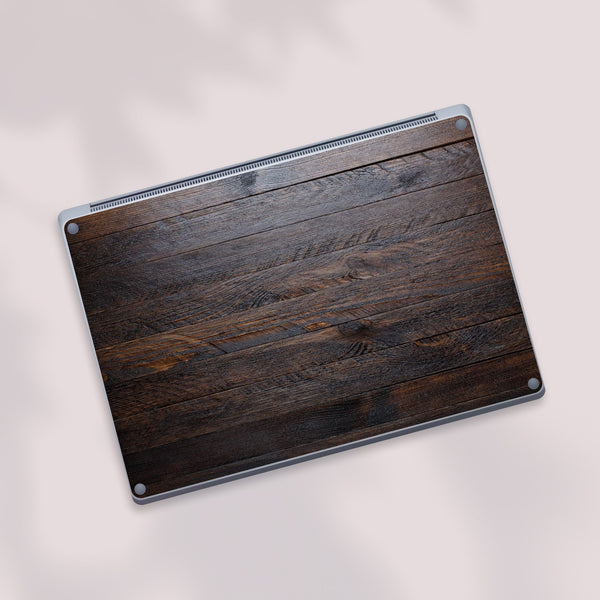 New Microsoft Surface Laptop Sticker Top Surface Skin Dark Woodgrain Bottom Decal Protector Cover