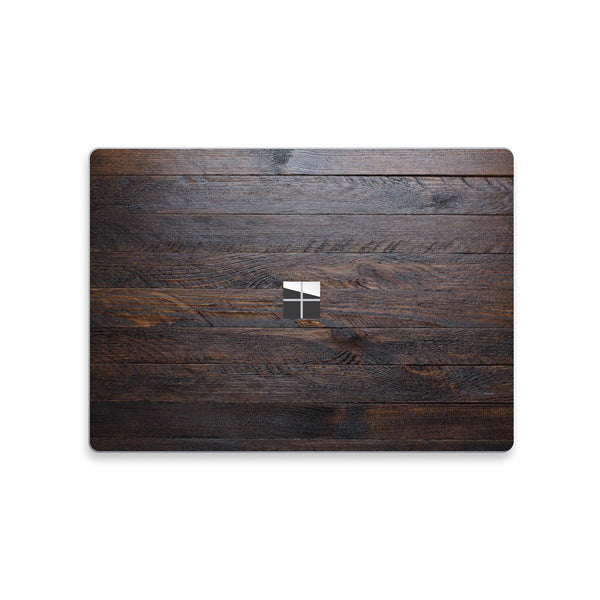 New Microsoft Surface Laptop Sticker Top Surface Skin Dark Woodgrain Bottom Decal Protector Cover