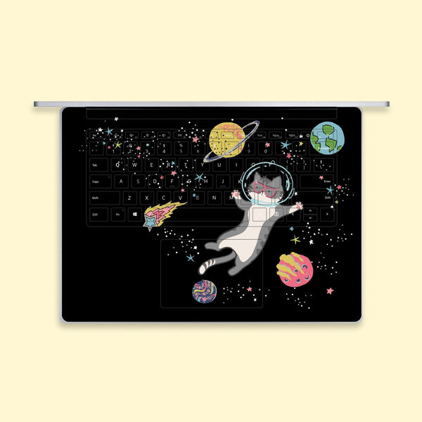 Microsoft SurfaceBook 2 Laptop Space Cat Skin Keyboard Sticker 13in Core i5 Decal Protector Cover surface book 3