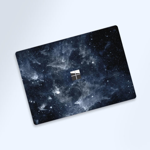 Surface Laptop Go 12.4" Skin Microsoft Laptop Stickers Black Universe Stickers Top and Bottom Skin