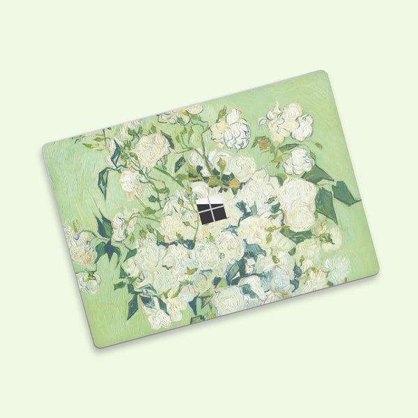 Purity in Petals Microsoft Surface Book Skin, Surface Laptop Protector Cover Top and Bottom 3M SkinPurity in Petals